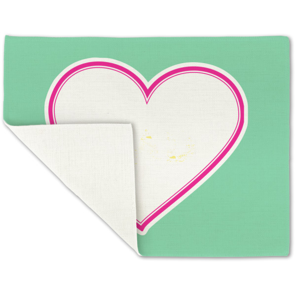 Custom Design - Linen Placemat - Folded Corner (single side)