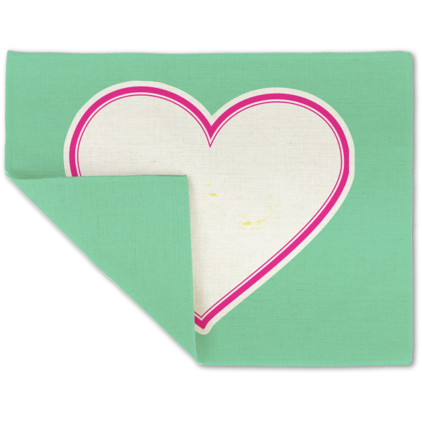 Custom Design - Linen Placemat - Folded Corner (double side)