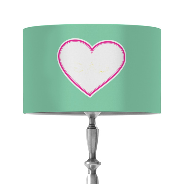Custom Design - 12" Drum Lampshade - ON STAND (Fabric)
