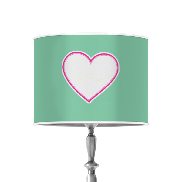 Custom Design - 8" Drum Lampshade - ON STAND (Poly Film)