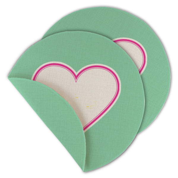 Custom Design - Round Linen Placemats - MAIN (Double-Sided)