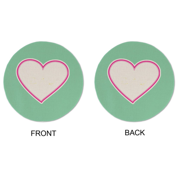 Custom Design - Round Linen Placemats - APPROVAL (double sided)