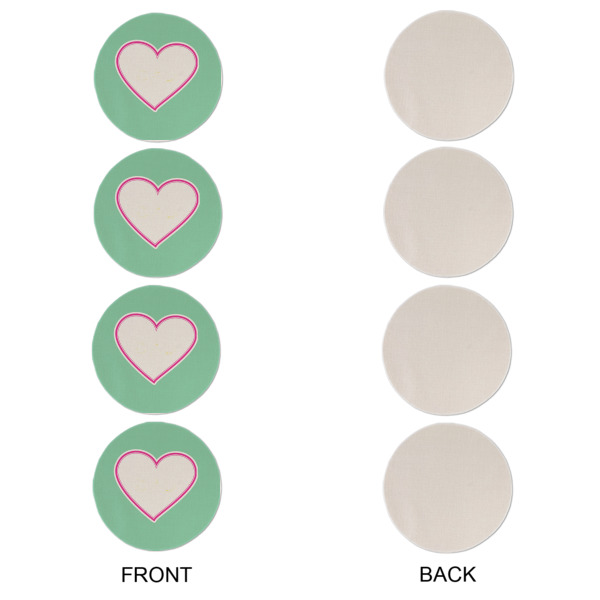 Custom Design - Round Linen Placemats - APPROVAL Set of 4 (single sided)