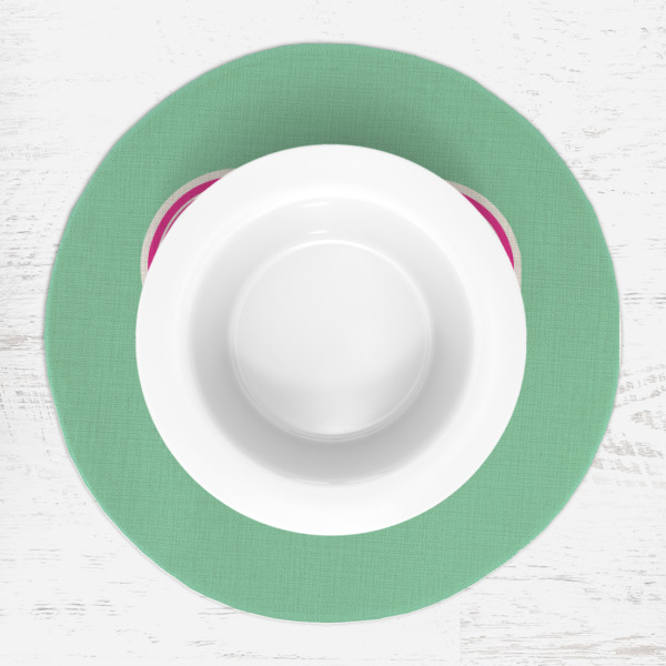 Custom Design - Round Linen Placemats - LIFESTYLE (single)