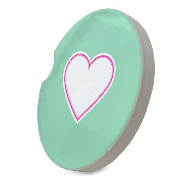 Custom Design - Sandstone Car Coaster - Standing Angle