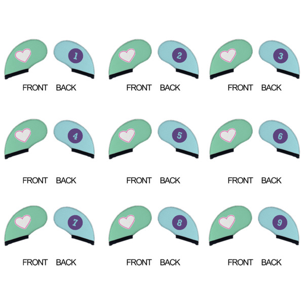 Custom Design - Golf Club Covers - APPROVAL (set of 9)