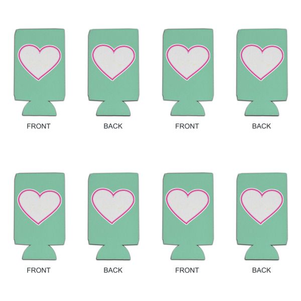 Custom Design - Can Cooler - 16oz - Set of 4 - Front & Back