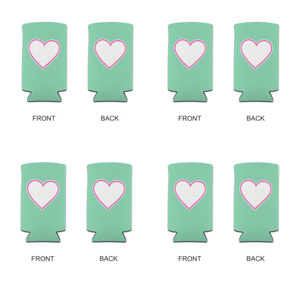 Custom Design - Can Cooler - Tall 12oz - Set of 4 - Front & Back
