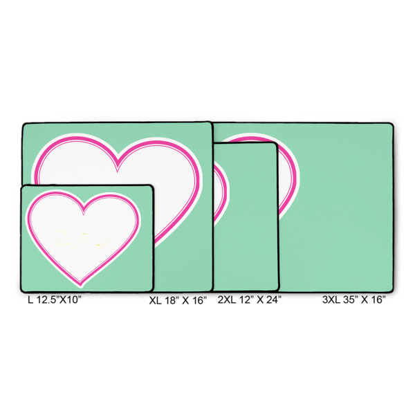 Custom Design - Gaming Mats - Size Chart