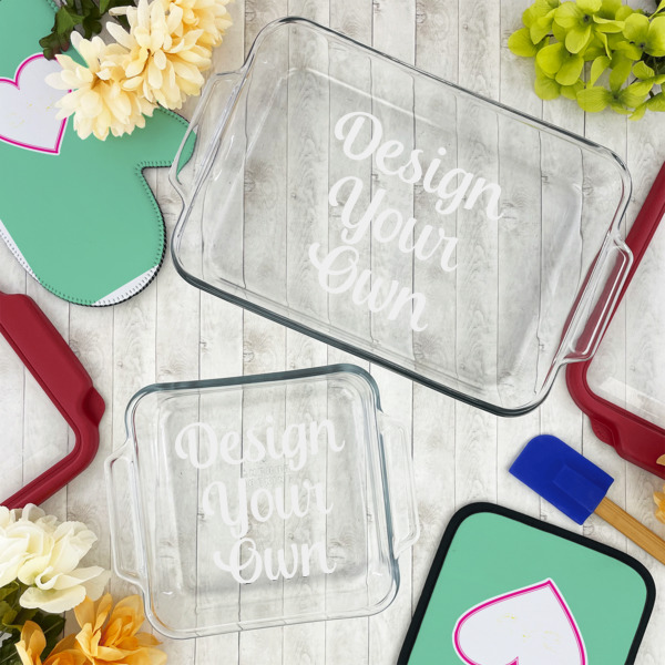 Custom Design - Glass Baking Dish Set - Lifestyle