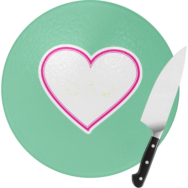 Custom Design Your Own Round Glass Cutting Board - Small