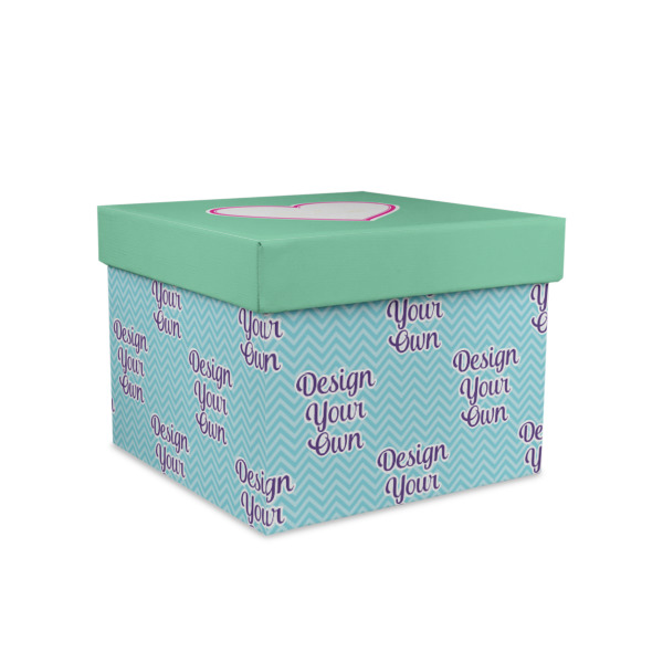 Custom Design Your Own Gift Box with Lid - Canvas Wrapped - Medium