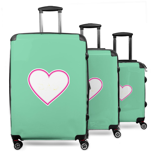 Custom Design Your Own 3-Piece Luggage Set - 20" Carry On - 24" Medium Checked - 28" Large Checked