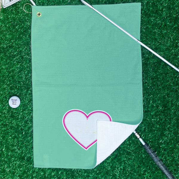 Custom Design - Waffle Weave Golf Towel - In Context
