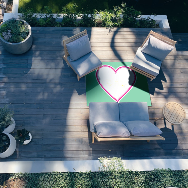 Custom Design - 4'x6' Patio Rug - In context