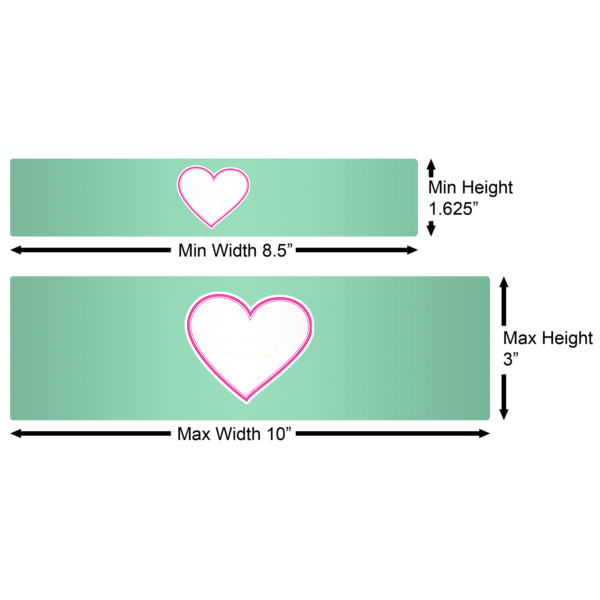 Custom Design - Water Bottle Labels w/ Dimensions