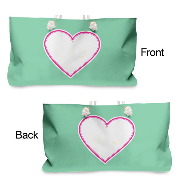 Custom Design - Large Rope Tote - From & Back View