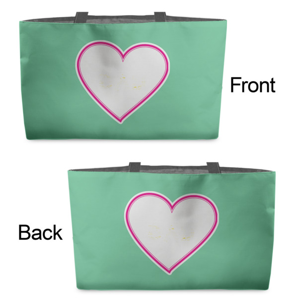 Custom Design - Tote w/Black Handles - Front & Back Views