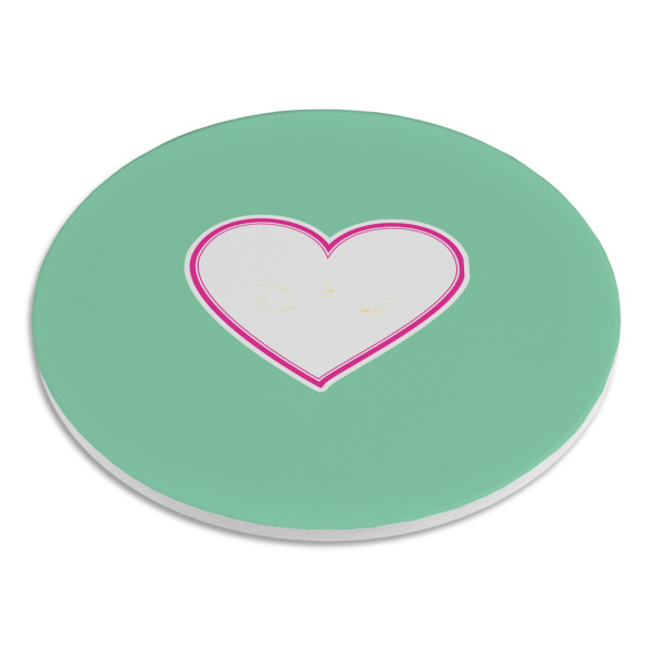 Custom Design - Round Stone Trivet - Angle View