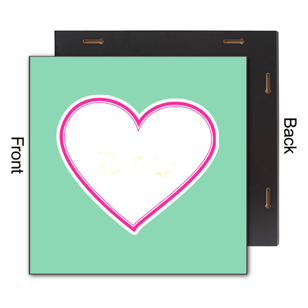 Custom Design - 12x12 Wood Print - Front & Back View