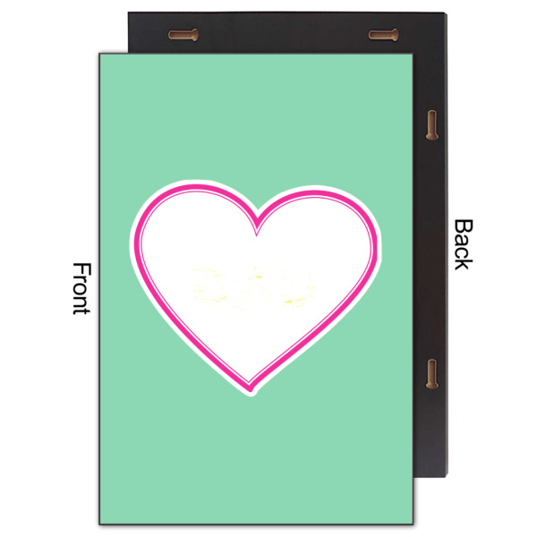 Custom Design - 20x30 Wood Print - Front & Back View