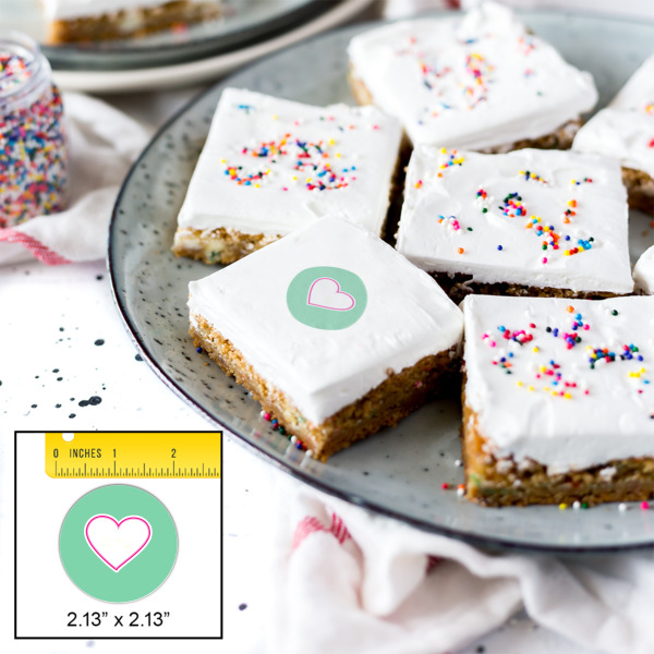 Custom Design - Printed Icing Circle - Small - In Context