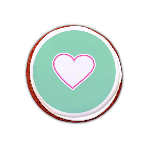 Custom Design - Printed Icing Circle - XSmall - On Cookie