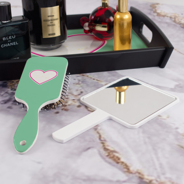 Custom Design - Hair Brush - With Hand Mirror