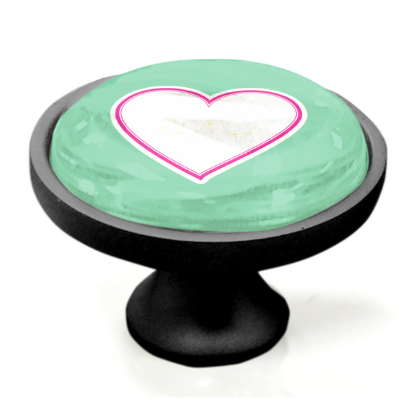 Custom Design - Black Custom Cabinet Knob (Side)