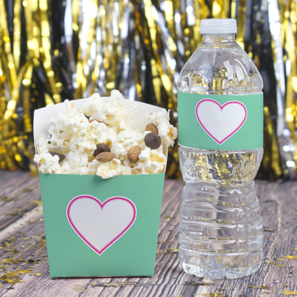 Custom Design - French Fry Favor Box - w/ Water Bottle