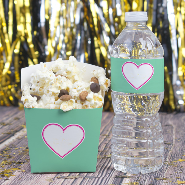 Custom Design - Water Bottle Label - w/ Favor Box