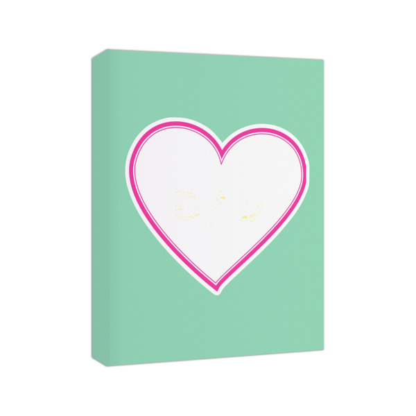 Custom Design - 8x10 - Canvas Print - Angled View