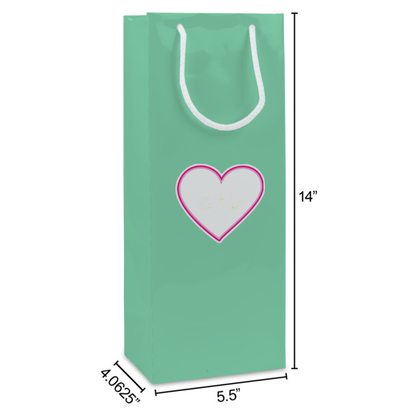 Custom Design - Wine Gift Bag - Dimensions