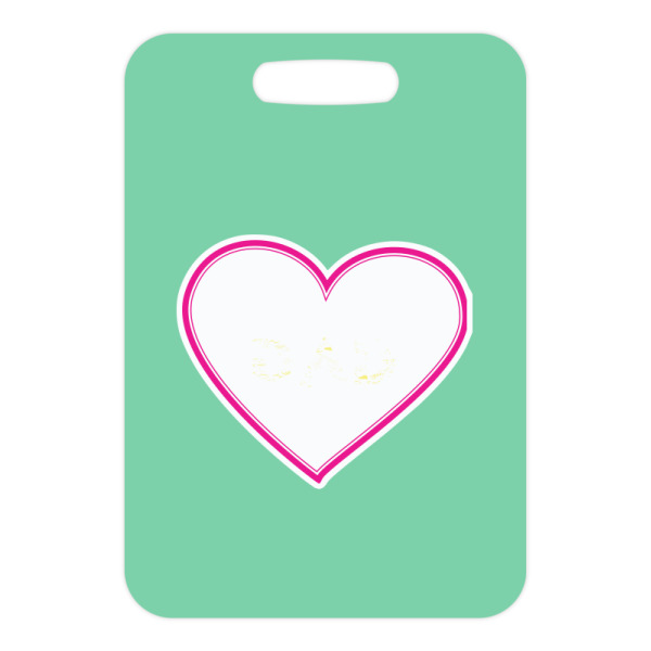 Custom Design - Metal Luggage Tag - Front Without Strap