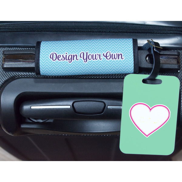 Custom Design - Metal Luggage Tag & Handle Wrap - In Context