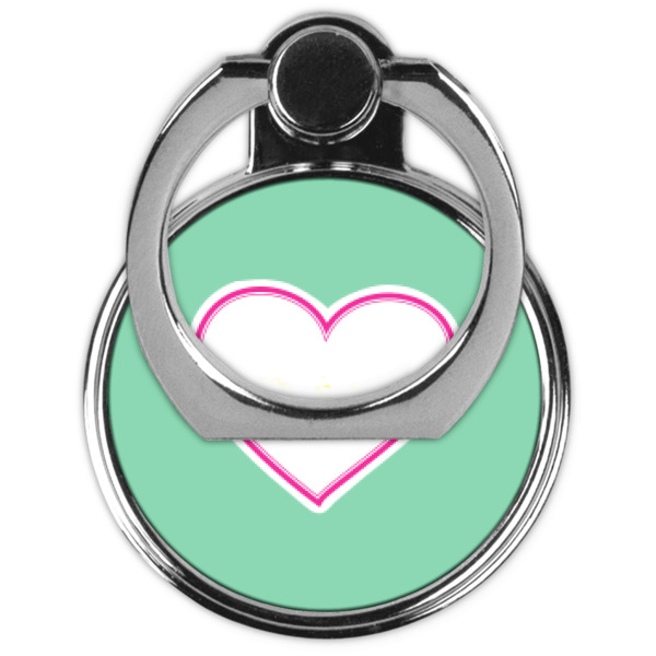 Custom Design - Cell Phone Ring Stand & Holder - Front (Collapsed)