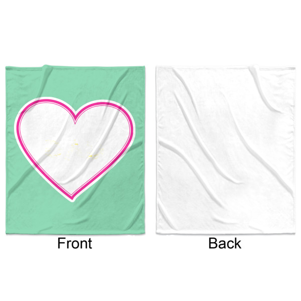 Custom Design - Minky Blanket - 50"x60" - Single Sided - Front & Back