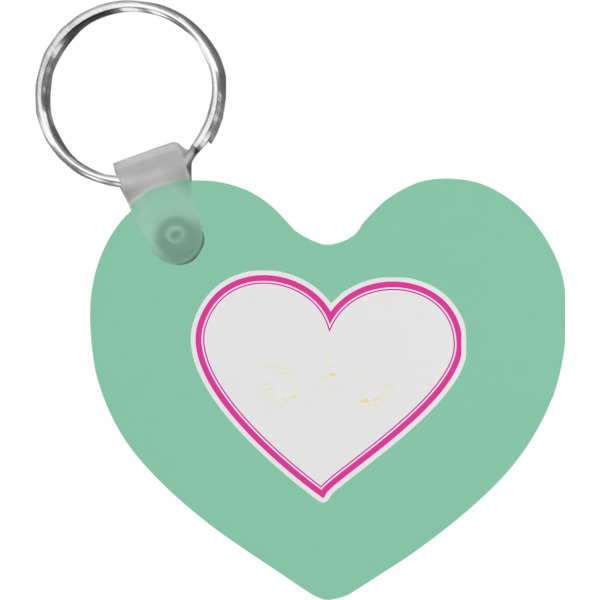 Custom Design Your Own Heart Plastic Keychain
