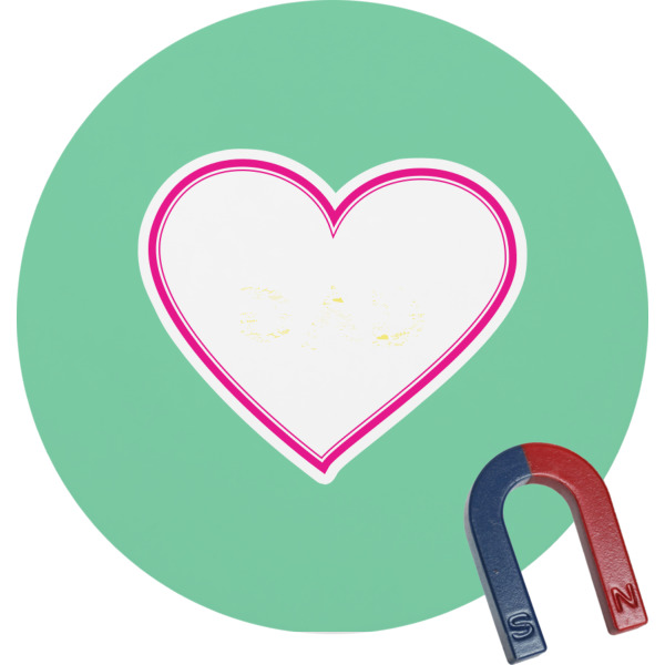 Custom Design Your Own Round Fridge Magnet