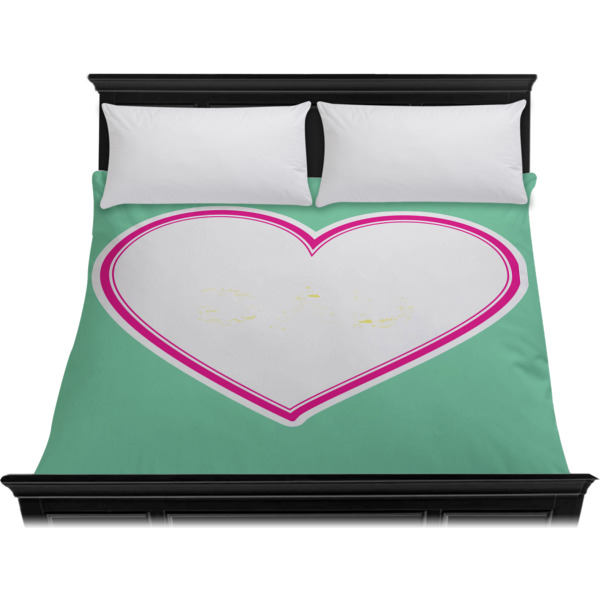 Custom Design - Duvet Cover - King - On Bed - No Prop