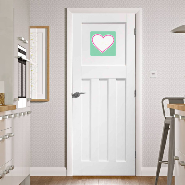Custom Design - Square Wall Decal on Door