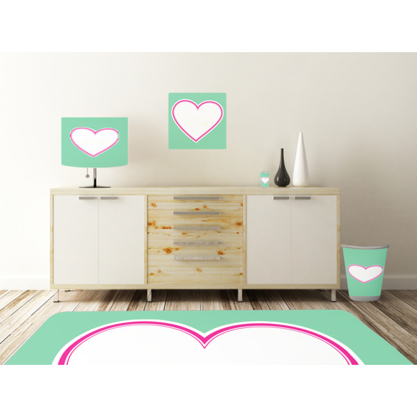 Custom Design - Square Wall Decal Wooden Desk