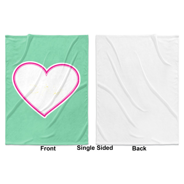 Custom Design - Baby Blanket (Single Sided - Printed Front, White Back)