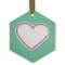 Design Your Own Flat Glass Ornament - Hexagon