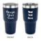 Design Your Own 30 oz Stainless Steel Tumbler - Navy - Double-Sided