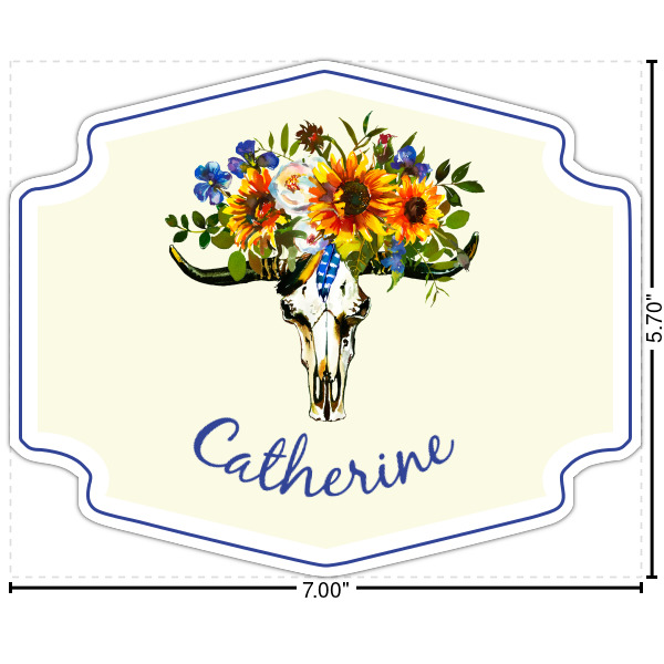 Custom Sunflowers Twill Iron On Patch - Custom Shape - X-Large (Personalized)