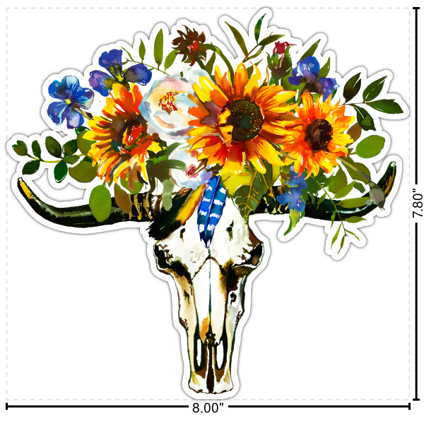 Custom Sunflowers Graphic Car Decal