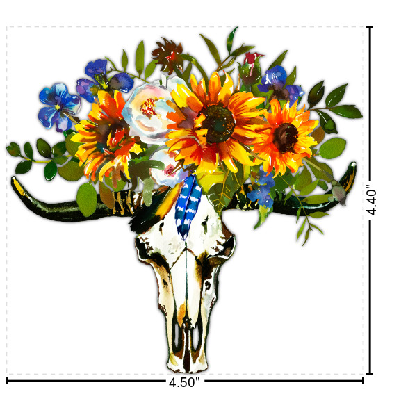 Custom Sunflowers Graphic Iron On Transfer - Up to 4.5"x4.5"