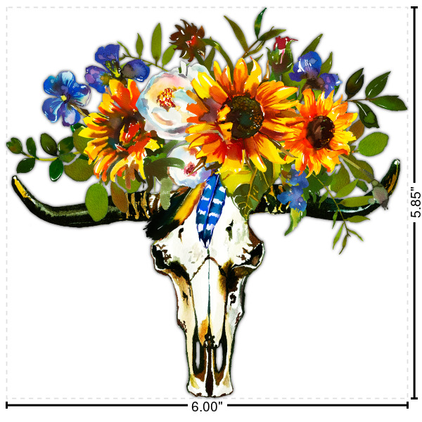 Custom Sunflowers Graphic Iron On Transfer - Up to 6"x6"