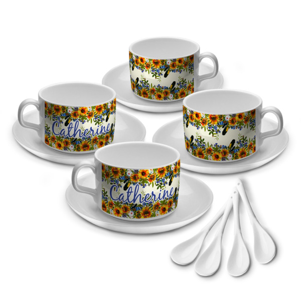 Custom Design - Tea Cup - Set of 4